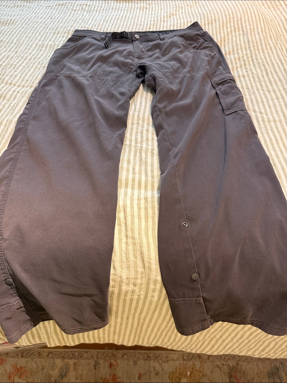 Prana Men's Cargo Pants in Dark Gray